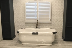 Beautiful Bathroom With Natural Marble in New Vernon, NJ