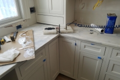 White Quartzite Kitchen Remodel Project in Nutley, NJ