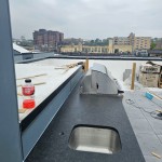 Black Leather Granite Bar in Hoboken, NJ