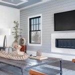 Family Room with a TV and Fireplace Granite and Quartz Home Makeover in Short Hills, NJ