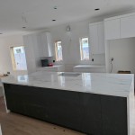 Quartz Countertop Made From Calacatta Infinity at a Palisades Park, NJ Home